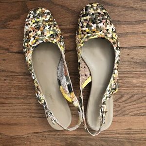 Weaved Italian handmade leather sandals.